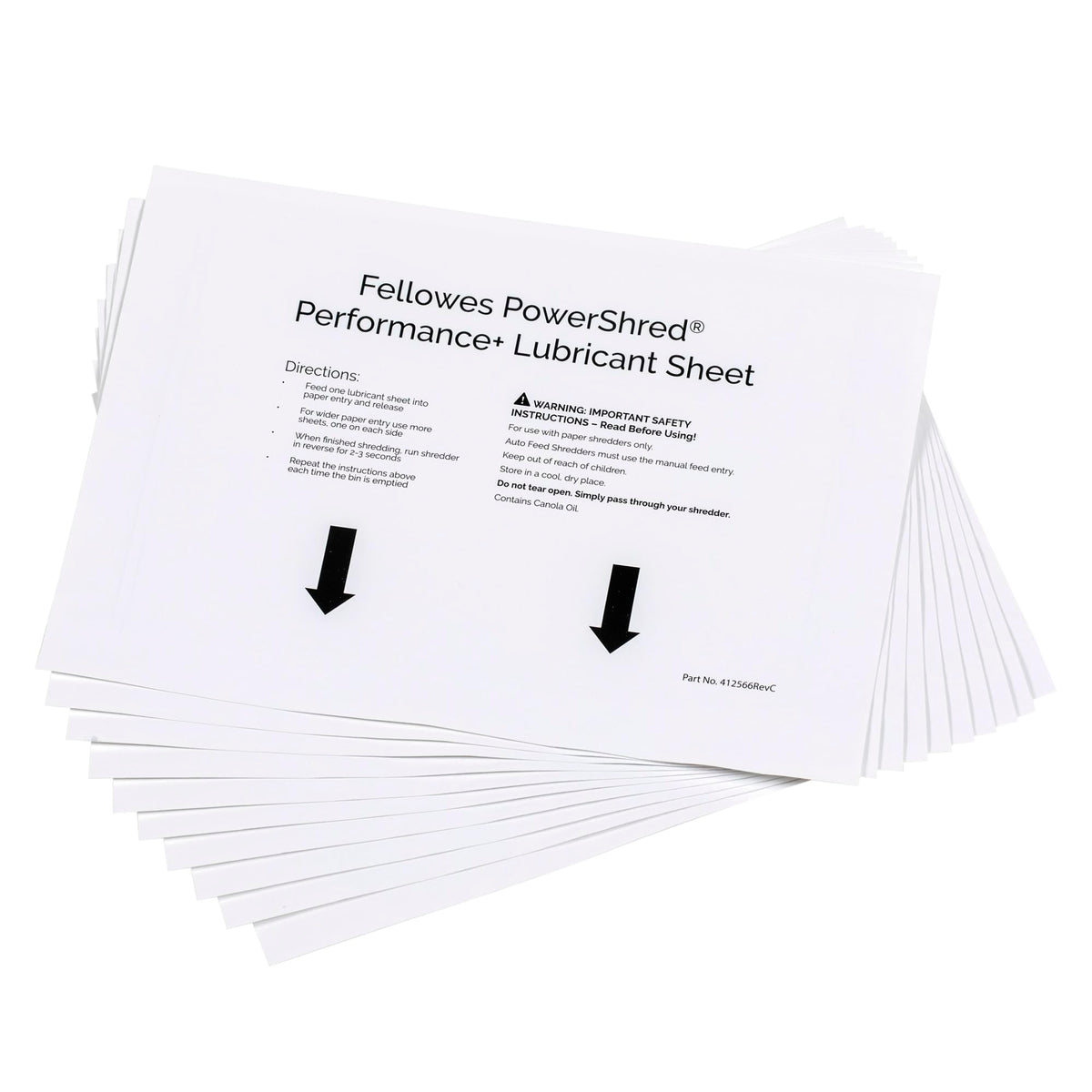 Fellowes pack of 10 keeps shredder performance steady