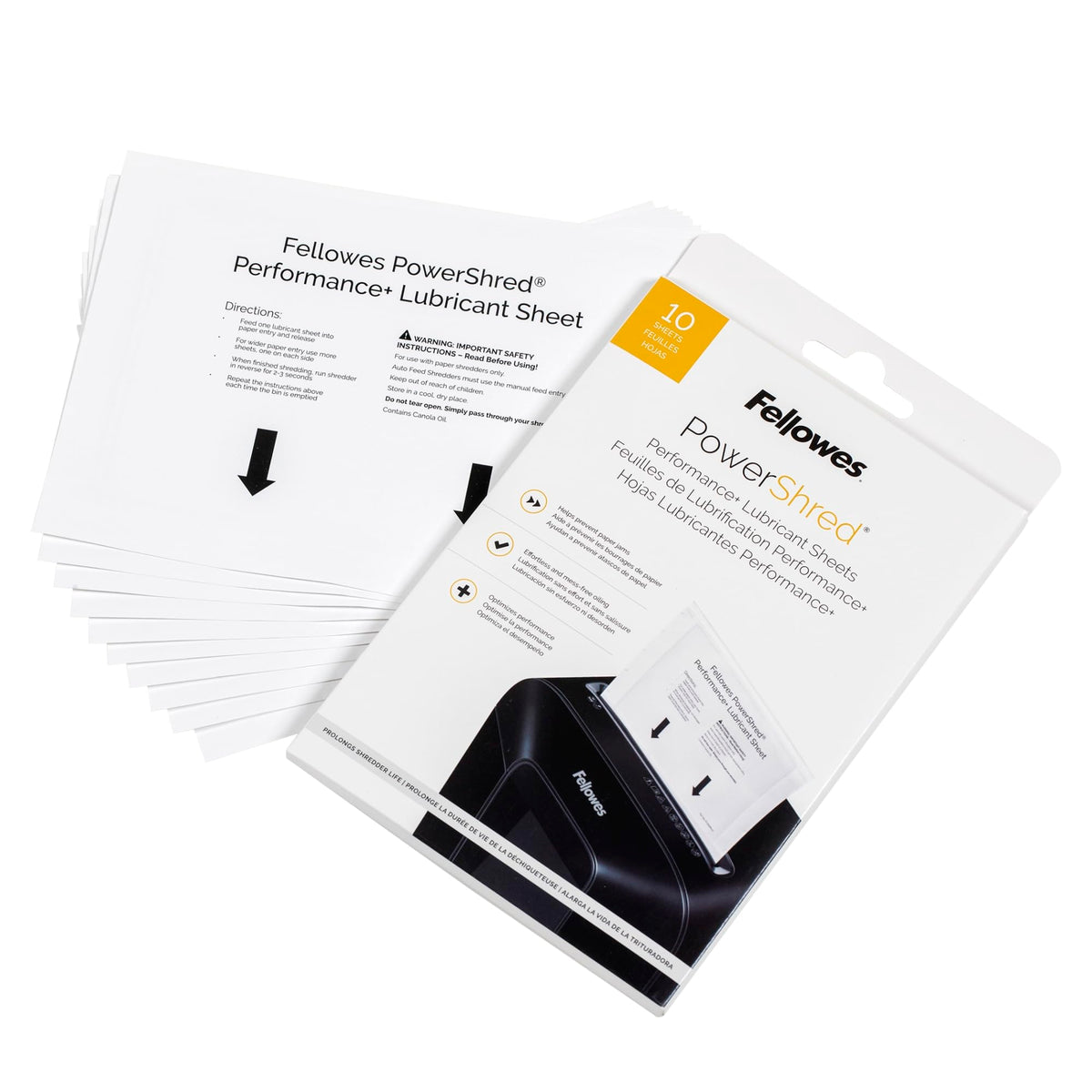 Fellowes sheets ensure consistent oil application for blades