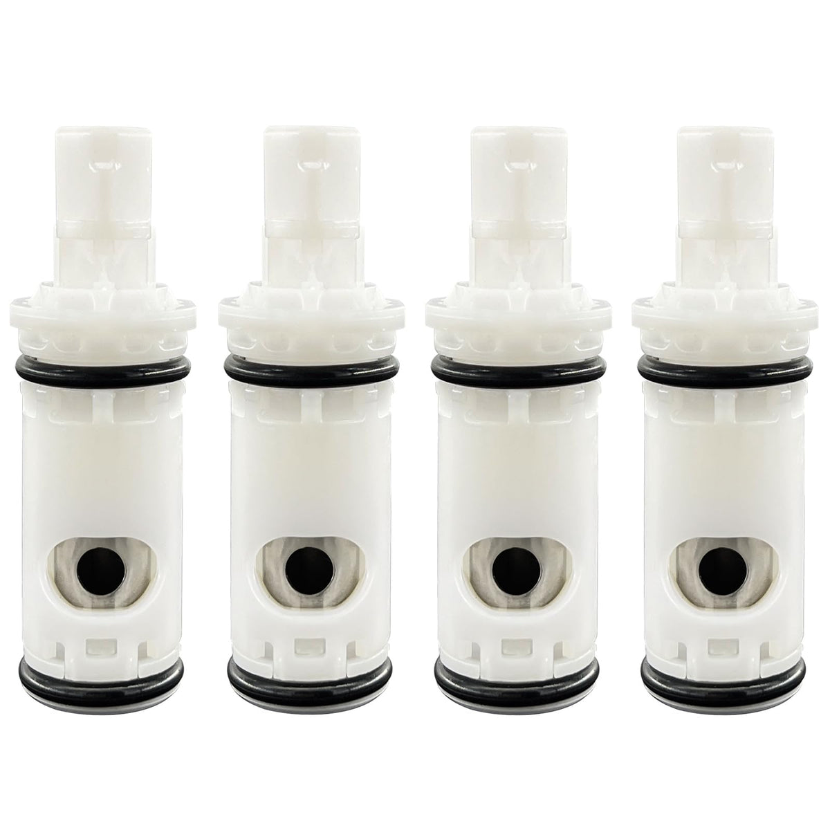 FEMAR 1224B faucet cartridge front view for Moen two-handle faucets, smooth water control.