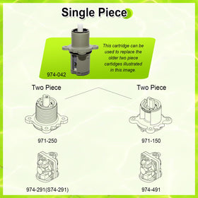 FEMAR 9740420 Pfister JV8 cartridge image emphasizing smooth operation and compatibility.