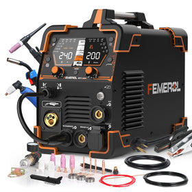 FEMEROL 6-in-1 welder front view showing compact versatility for home projects.