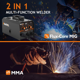 FEMEROL MIG Welder side view highlighting lightweight construction for easy transport.