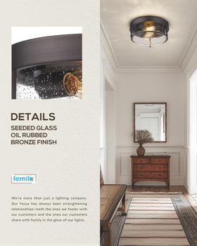 Versatile indoor brightness for kitchen, hallway, or foyer.