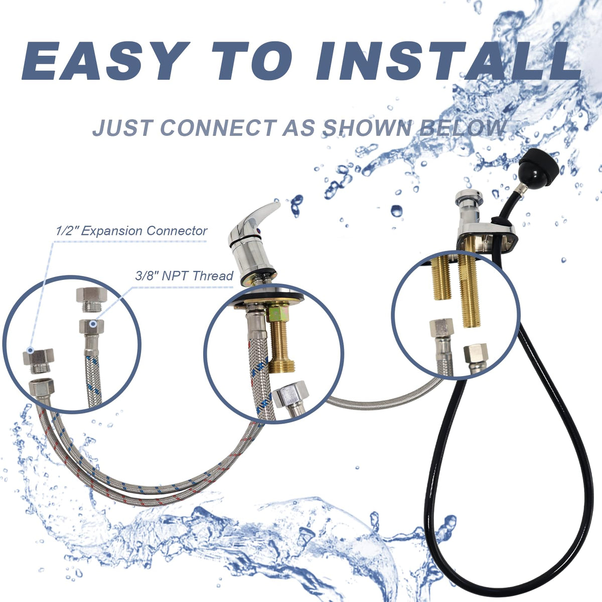 Femitu base and fittings sturdy parts ensuring wide compatibility with bowls.