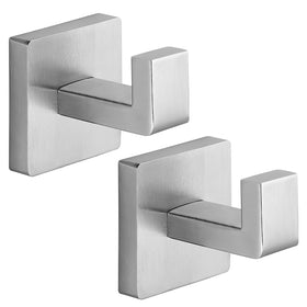 Fenas heavy duty towel hook with brushed nickel finish mounted on wall for durable daily use.
