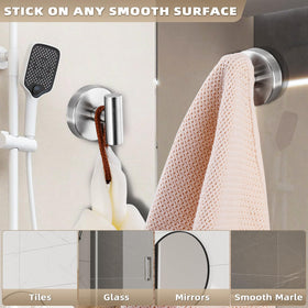 Fenas suction cup hook holding loofahs on a mirror