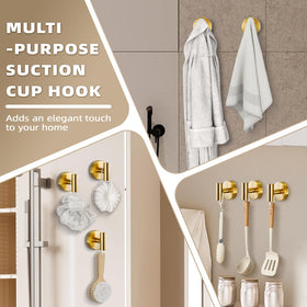 Fenas suction cup hook with loofah ready for quick access