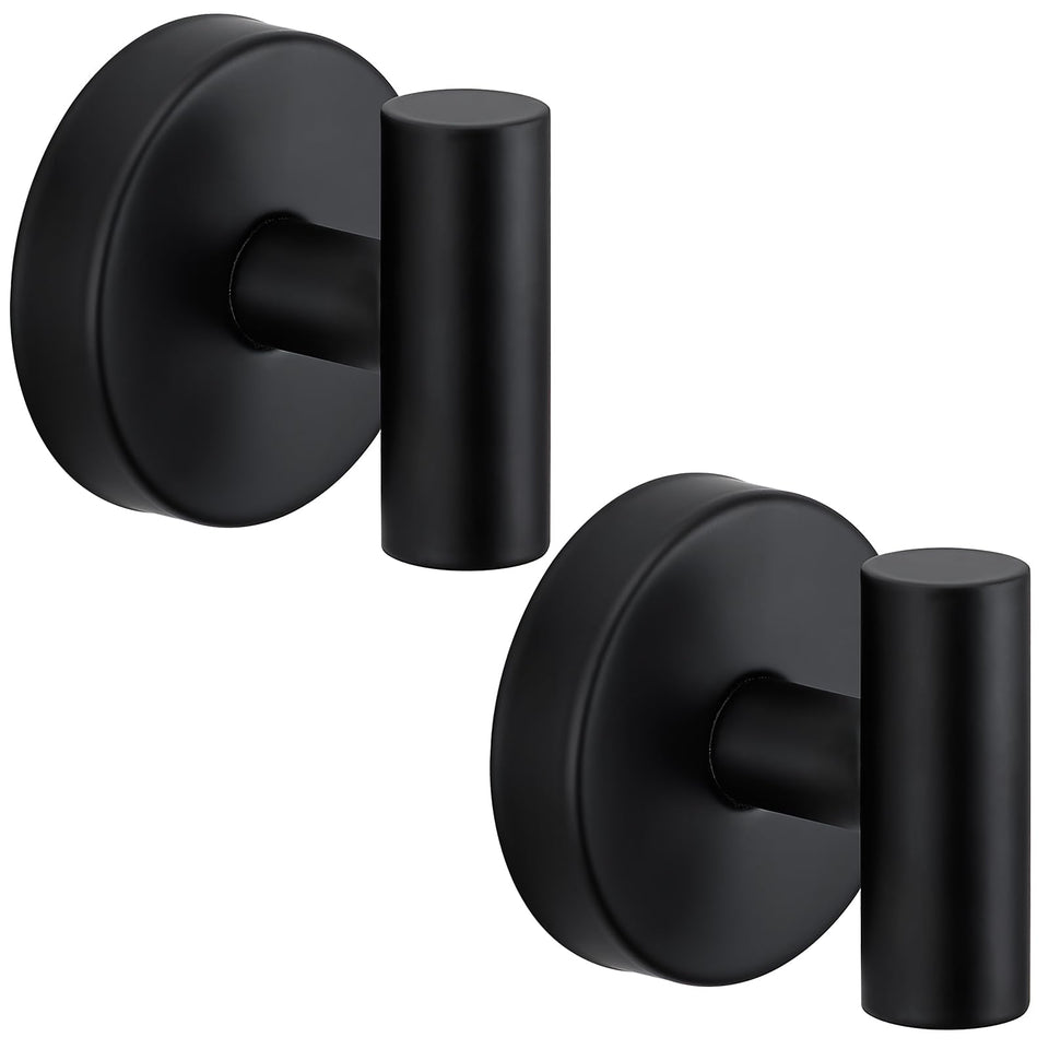 Fenas suction cup hook on shower glass offers secure, drill-free storage for towels and accessories.