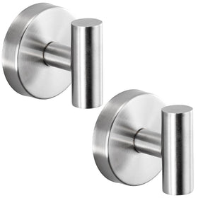 Fenas suction cup hook on glass shower door holding towels securely