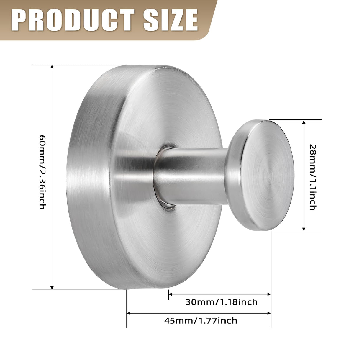 Strong 11 lb capacity supports multiple items at once on smooth surfaces.