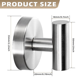 Heavy wreath or towel loads supported on tile with Fenas hooks
