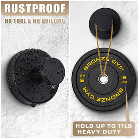 Fenas robe hook mounted in bathroom provides quick robe access