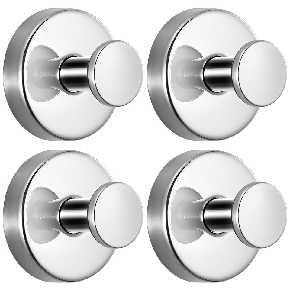 Fenas chrome polished suction cup hooks securely hold towels on shower glass surfaces
