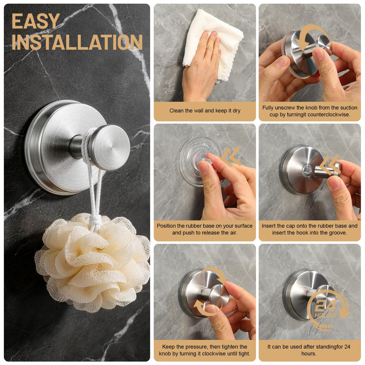 Fenas suction hooks in dorm room for clutter-free space