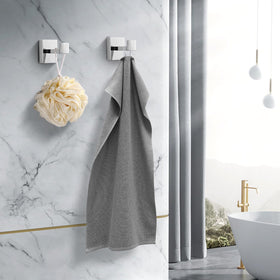 Fenas wall-mounted square robe hook installation detail.