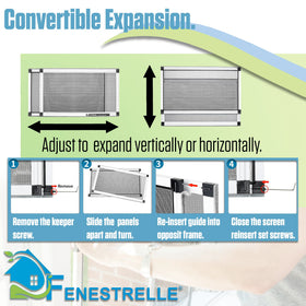 Fenestrelle tool-free install in action with sash secured.