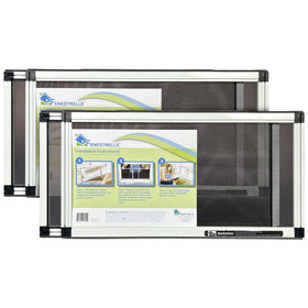 Fenestrelle expandable screen front view showing versatile coverage and airflow.