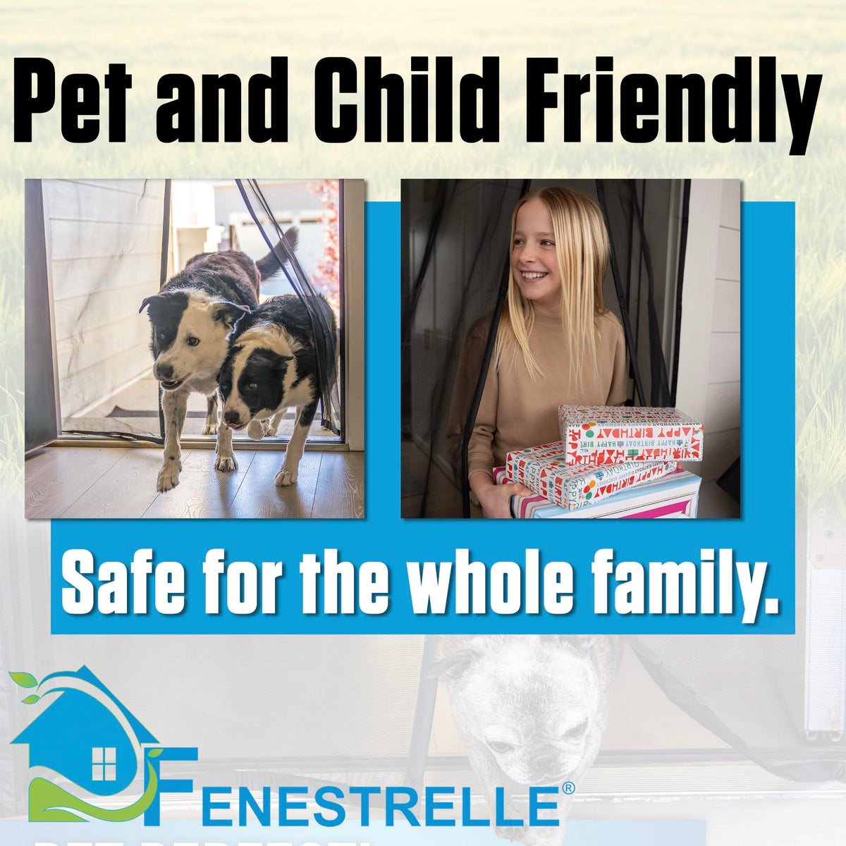 Fenestrelle pet-friendly screen endures paws and daily activity