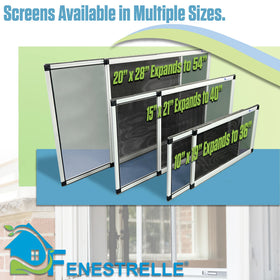 Fenestrelle screen for double-hung windows supports easy, secure sash operation