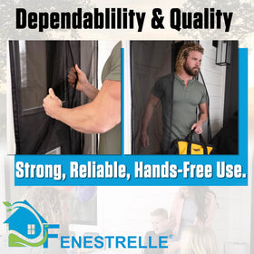 Fenestrelle tool-free installation uses hook-and-loop tape for quick setup