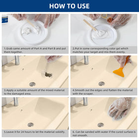 FENFANDAS multi-surface-repair-coverage works on tubs, sinks, and tiles.