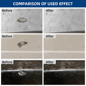 FENFANDAS porcelain repair mix paste helps fill chips cleanly.