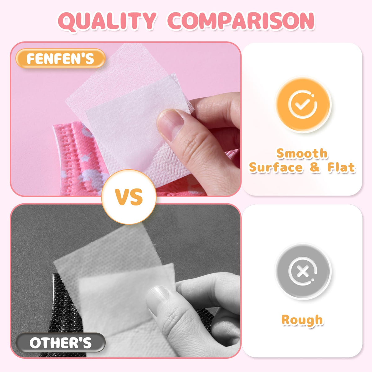 Fenfen Individually wrapped masks maintain hygiene for classroom and travel.
