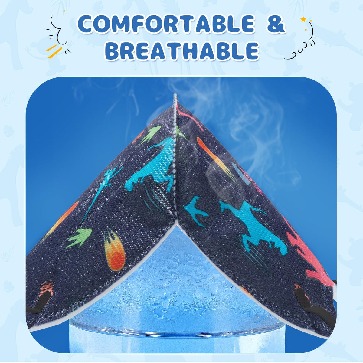 Fenfen Kids KN95 individually wrapped for hygienic on-the-go use.