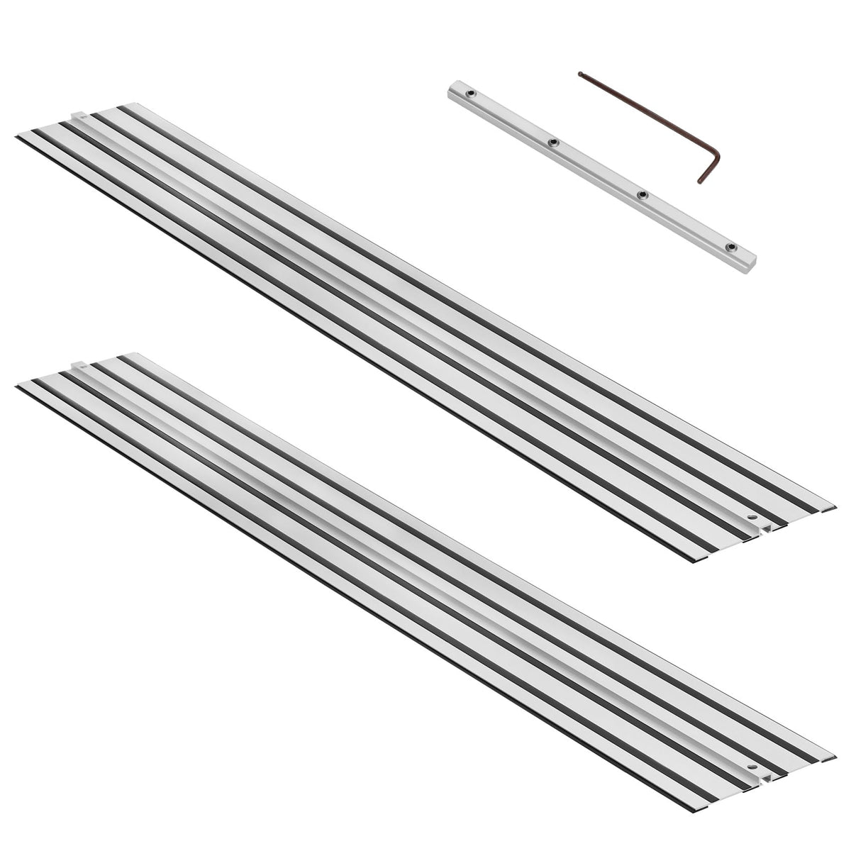 Fengind 55in track saw guide rail for DeWalt enables precise, repeatable cuts.