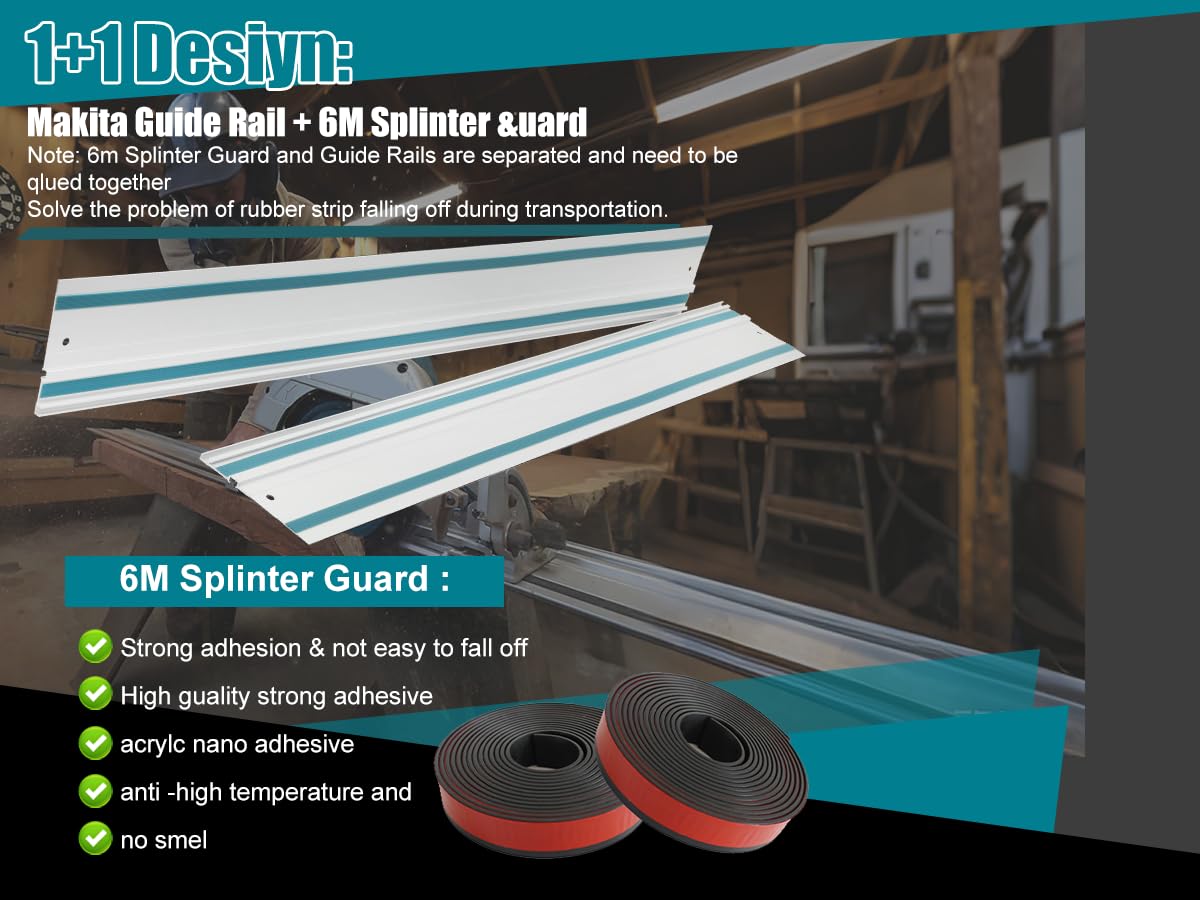 Fengind easy-install rail supports bevel cuts and resists rust.