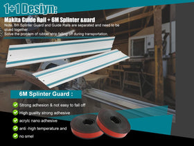 Fengind easy-install rail supports bevel cuts and resists rust.