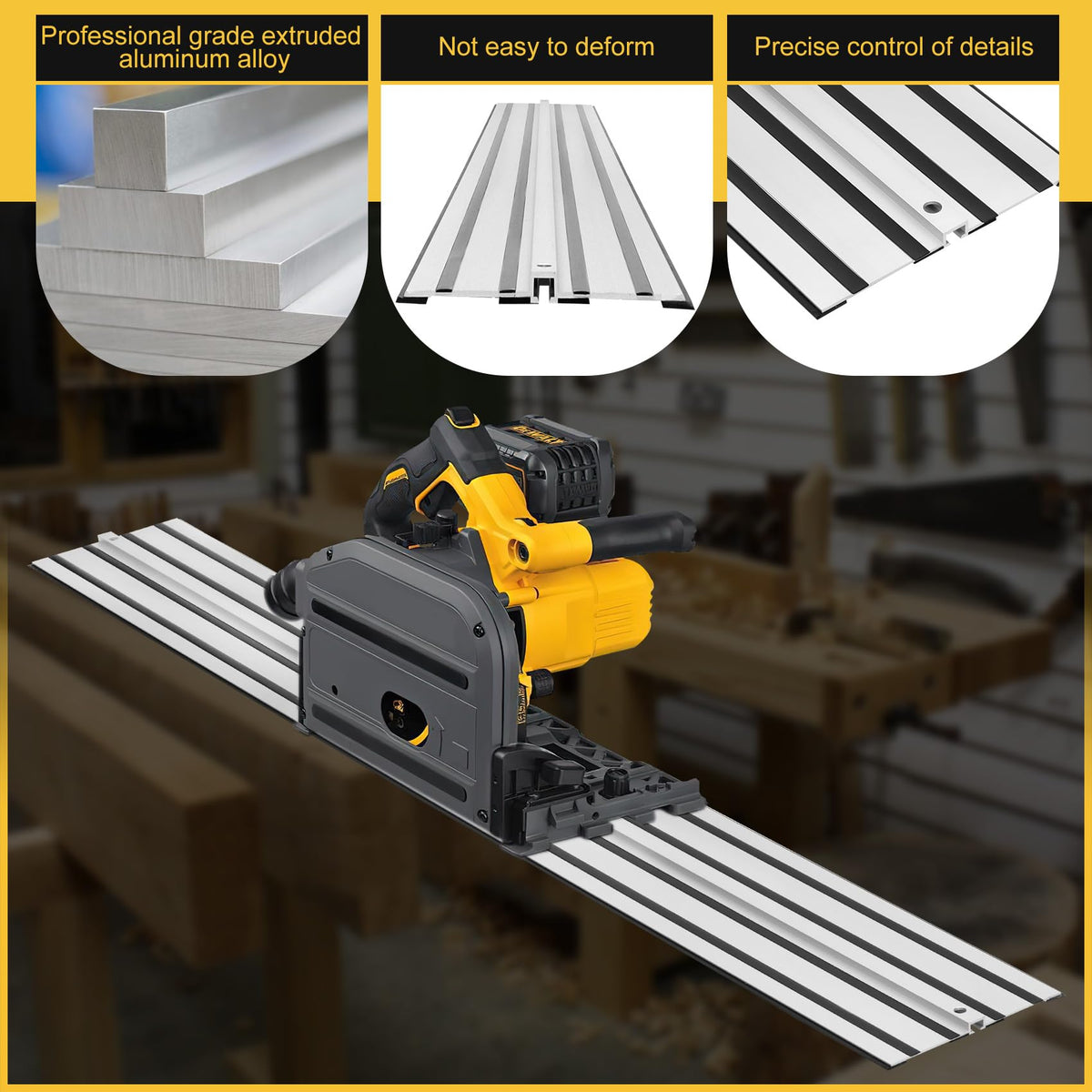 Fengind packaging includes rails and guards for ready-to-use setup.
