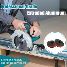 Fengind two 55-inch Makita rails for long, straight cuts.
