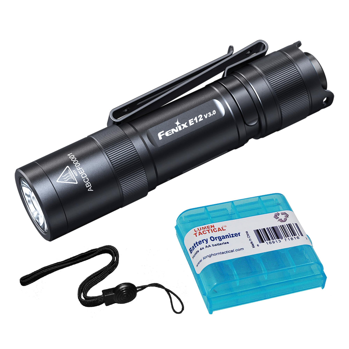 Fenix E12 V3.0 beam delivering 200 lumens for nighttime tasks