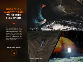 Fenix E35R IP68 rating protects in wet conditions