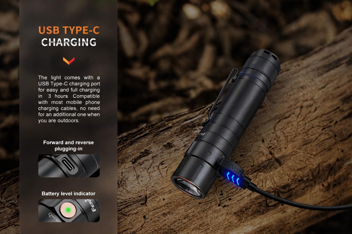 Fenix E35R side-switch operation for simple brightness control