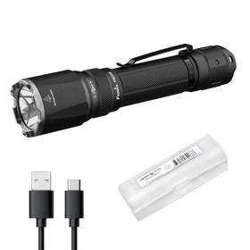 Fenix TK21R beam at full 3600 lumens for extended night visibility.
