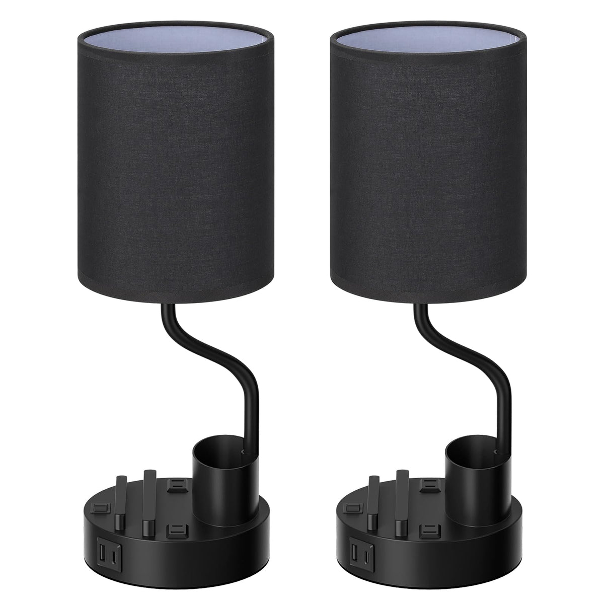 Fenmzee bedside lamp ideal for dorms and home offices.