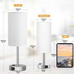 Fenmzee bedside lamp USB-A port for device charging