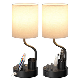 Fenmzee bedside lamps set of 2 for bedrooms and desks, stylish and practical.