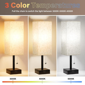 Fenmzee lamp shows warm, natural, and daylight color options for mood lighting.