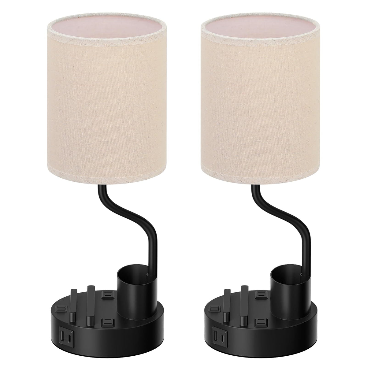 Compact Fenmzee lamps ideal for small bedrooms, dorm rooms, and desks.