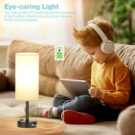 LED bulb included with Fenmzee lamp for immediate use