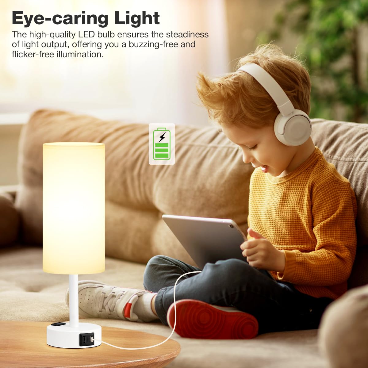 Fenmzee included non-flicker E26 LED bulb delivers steady light
