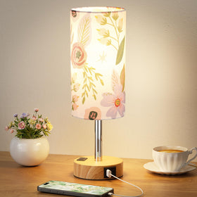 Fenmzee Floral Touch Lamp bed bedside base with touch control for easy lighting