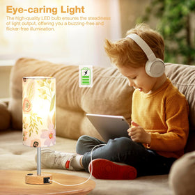 LED bulb included with Fenmzee lamp for immediate use