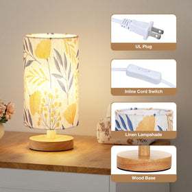 Close-up of Fenmzee Ginkgo cream shade diffusing warm light