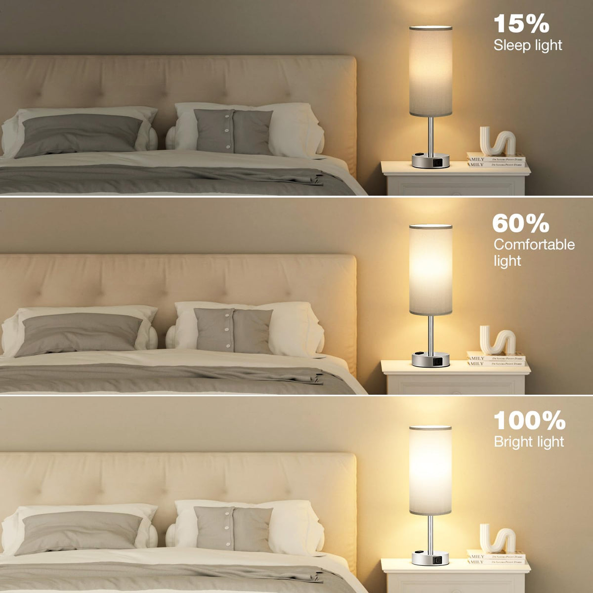 Fenmzee lamp demonstrates 3-way dimming for flexible mood lighting