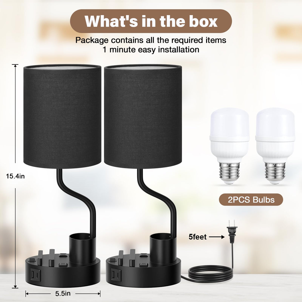 Fenmzee lamp with pen holder helps desk organization.