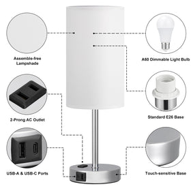 Fenmzee LED bulb included is non-flicker for eye comfort